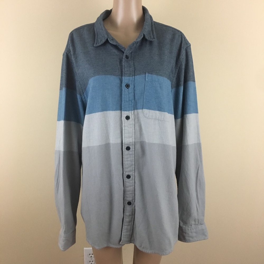 American Eagle XL Flannel Blue Thick Shirt Jacket